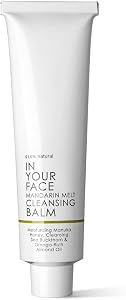In Your Face Mandarin Melt Cleansing Balm – Nourishing Makeup Remover with Manuka Honey, S