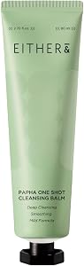 EITHER& PAPHA One Shot Cleansing Balm, Korean 2-in-1 Melting Makeup Remover & Gent
