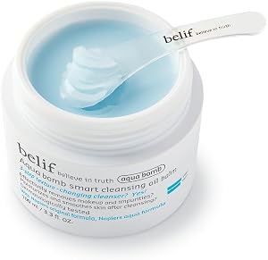 belif Aqua Bomb Cleansing Balm Makeup Remover, Hydrate & Deep Cleanse in 1 Step, Melt