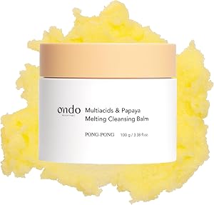 ONDO Beauty 36.5 Multiacids & Papaya Melting Balm - Gentle Exfoliating Cleansing Balm,