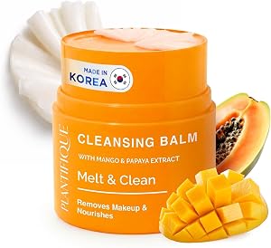 PLANTIFIQUE Korean Cleansing Balm – Hydrating Makeup Remover with Hyaluronic Acid & Ce