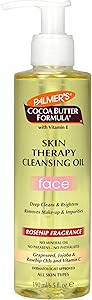 Palmer's Cocoa Butter Formula Skin Therapy Cleansing Oil, Gentle Makeup Remover with Roseh