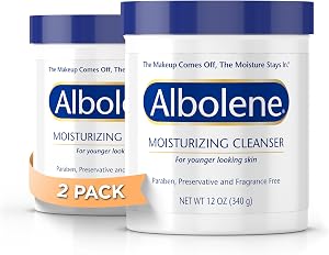 Albolene Moisturizing Cleanser & Makeup Remover - Fragrance-Free Cold Cream Cleanser f